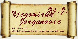 Njegomirka Jorganović vizit kartica